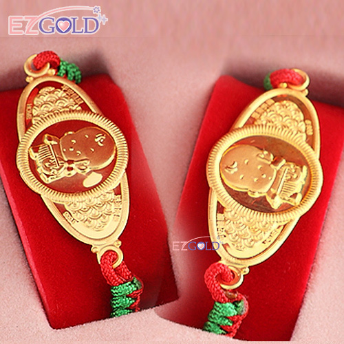 EZGOLD♥音樂小神童♥彌月金飾音樂禮盒 (0.70錢)