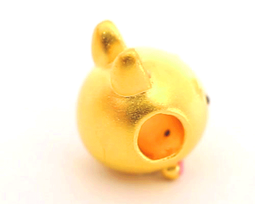 迪士尼系列金飾-TSUM TSUM造型黃金手鍊-小豬款