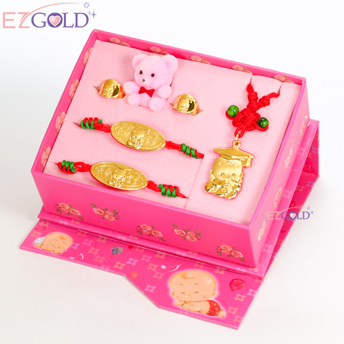 EZGOLD-博士天使-彌月金飾禮盒 (0.50錢)