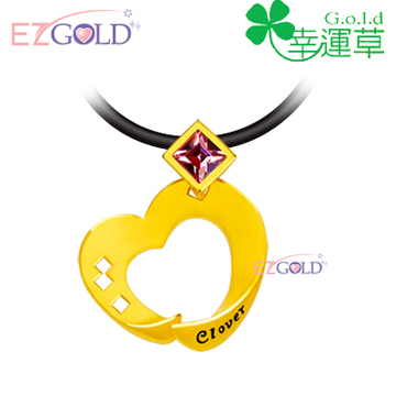 幸運草金飾 ♣獨家記憶♣ 黃金水晶墜(女)