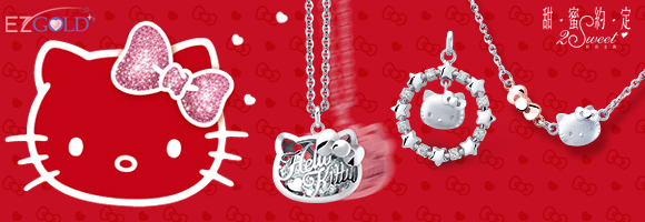 Hello Kitty凱蒂貓 ♥就是經典♥ 銀飾墜子