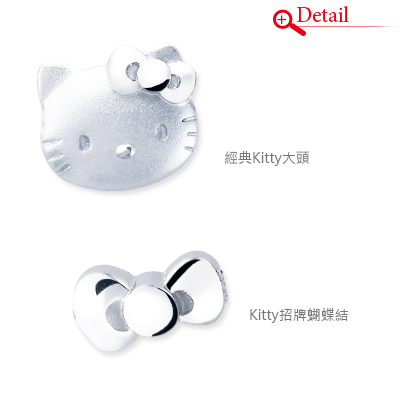 Hello Kitty凱蒂貓 ♥時尚戀人♥ 銀飾項鍊(鎖骨鍊)